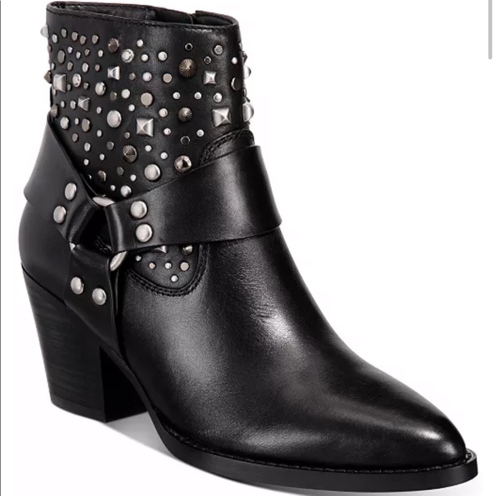 Coach Pia studded western booties in black